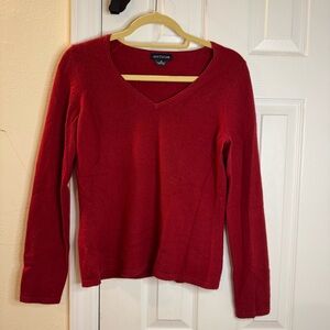 Ann Taylor Women's Red Cashmere Sweater